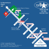 AZIMUT Отель Аэростар Москва  Схема проезда