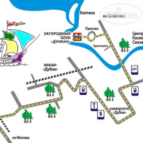 Загородный клуб Дункан карта проезда
