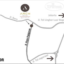 The Arch Bogor By Horison Карта отеля