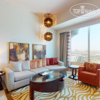 Marriott Executive Apartments Al Jaddaf Гостиная апартаментов с 1 спал