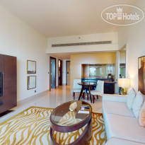 Marriott Executive Apartments Al Jaddaf Гостиная апартаментов с 1 спал