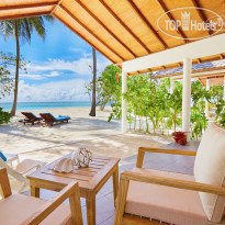 Innahura Maldives Sunset Beach Bungalows Terrace