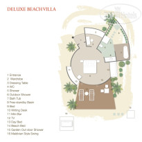 Sun Siyam Vilu Reef Deluxe Beach Villa план номера