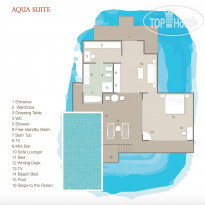Sun Siyam Vilu Reef Aqua Suite план номера