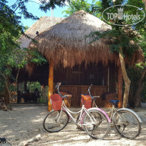Akumal Natura Glamping free bicycles to ride to Akuma