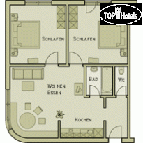 Haus am Fohrenwald План номера