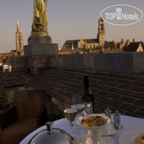 Hotel Dukes Palace Prinsenhof Suite - private ter