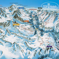 Chamonix Sud FranceLoc Карта горнолыжных трасс.