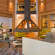 Chalet Saphir Гостиная с камином.